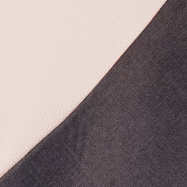 Simili blanc / Suédine gris