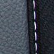 Simili noir surpiqures blanches